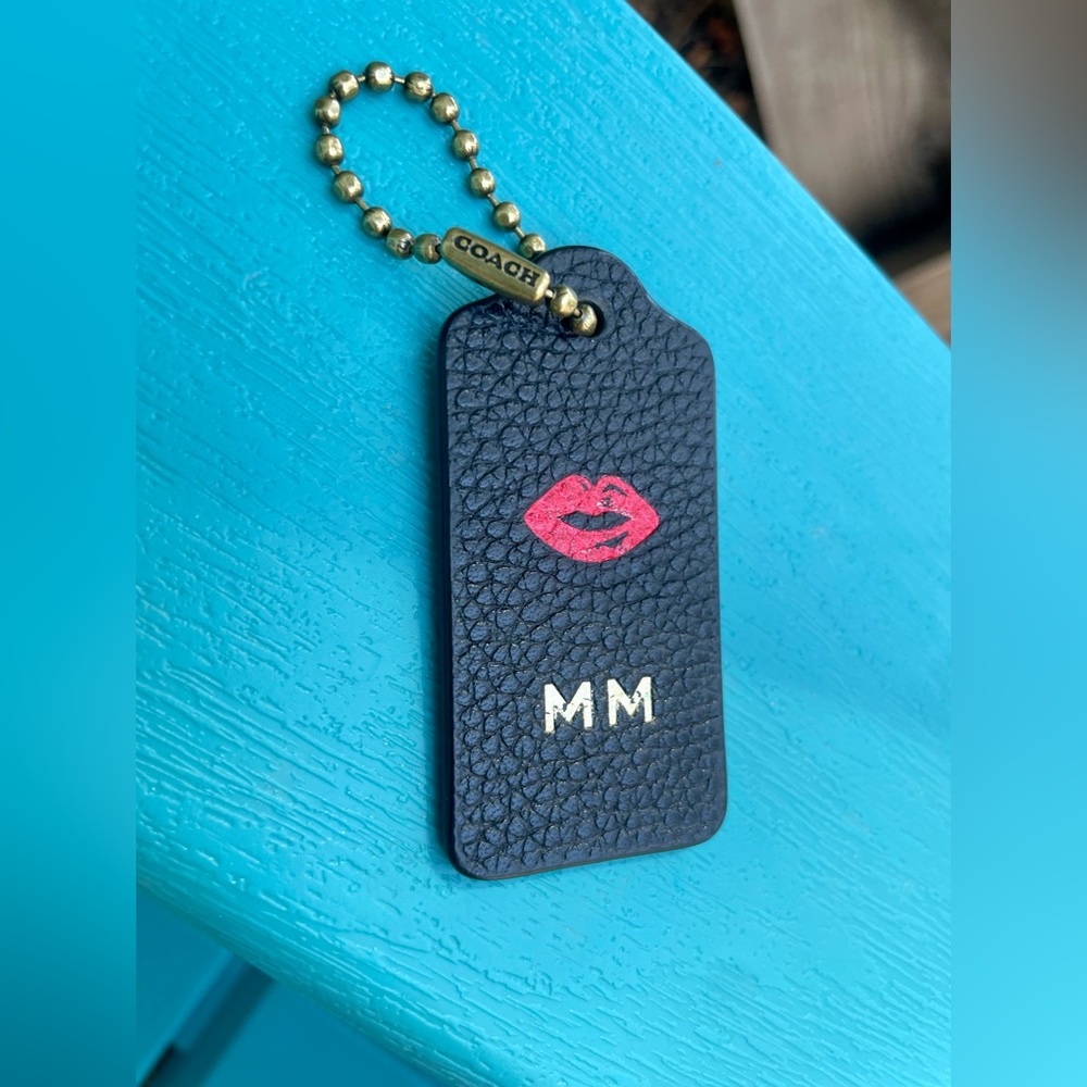 Coach Leather Hang Tag